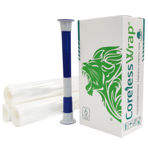 Stretch Film - Coreless Pallet Wrap - 6 Rolls --  500mm x 250m (23µm) - L&N GROUP