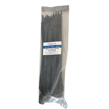 Load image into Gallery viewer, Black Nylon Cable Zip Ties - 4.4mm x 300mm (100 per pack) - L&N GROUP