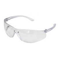 Safety Glasses: Clear Lenses (12 Pairs in one box)