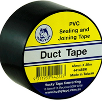 Black Duct Tape 48mm x 30m x 0.13mm 
