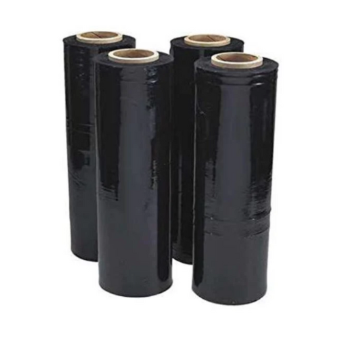 Black Pallet Wrap Roll - Hand Film - 4 ROLL - 500mm x 300m (23µm)