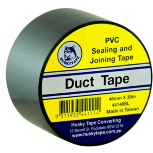 Silver Duct Tape 48mm x 30m x 0.13mm