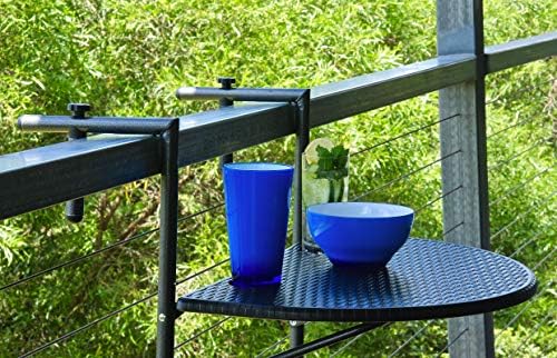 Circular Hanging Balcony Table - Height Adjustable