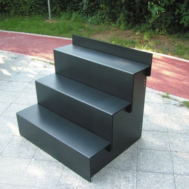 Heavy-Duty 3-Tier Black Plant Stand – Flower Pot Display Shelf for Indoor & Outdoor Use - L&N GROUP