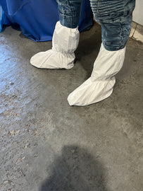 PP Boot Cover PE Coated White (50 PCS) - L&N GROUP