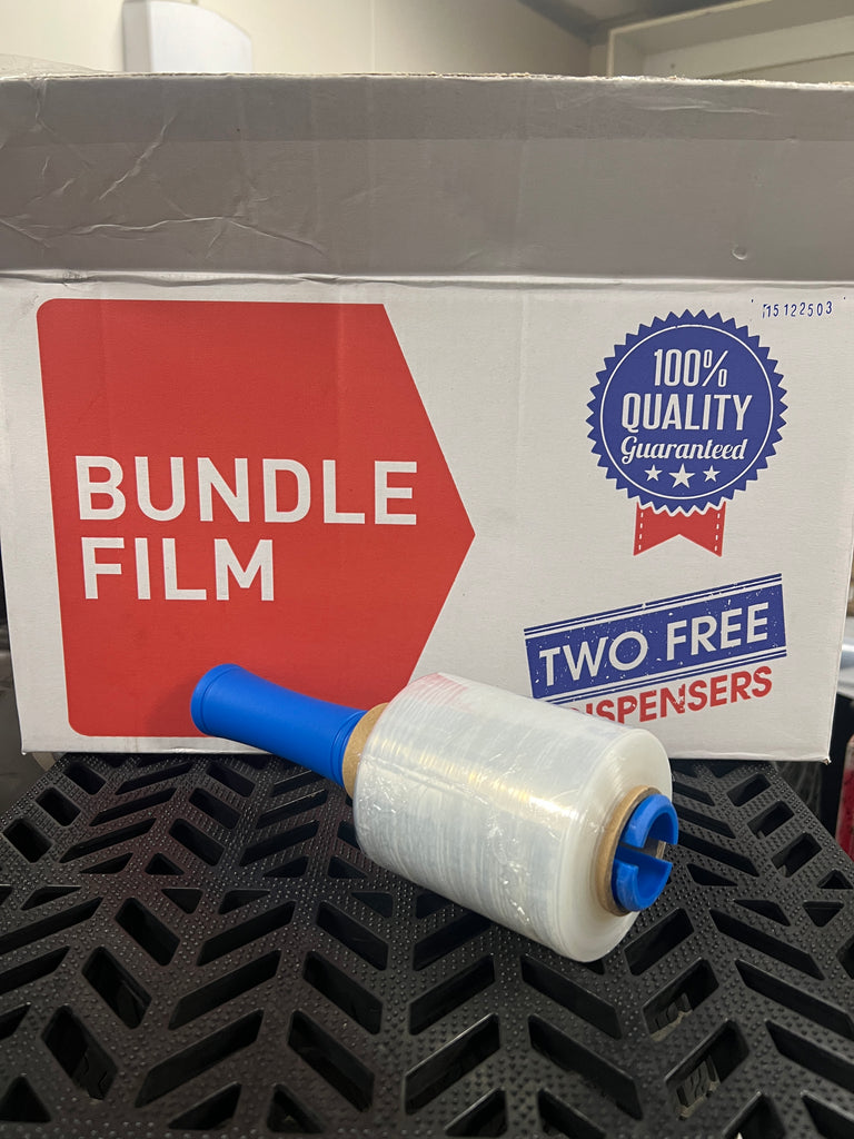 Clear Bundling Film - 20 ROLLS - (100mm x 250m) - 20um | 2 FREE dispensers - L&N GROUP