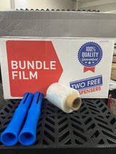 Load image into Gallery viewer, Clear Bundling Film - 20 ROLLS - (100mm x 250m) - 20um | 2 FREE dispensers - L&amp;N GROUP