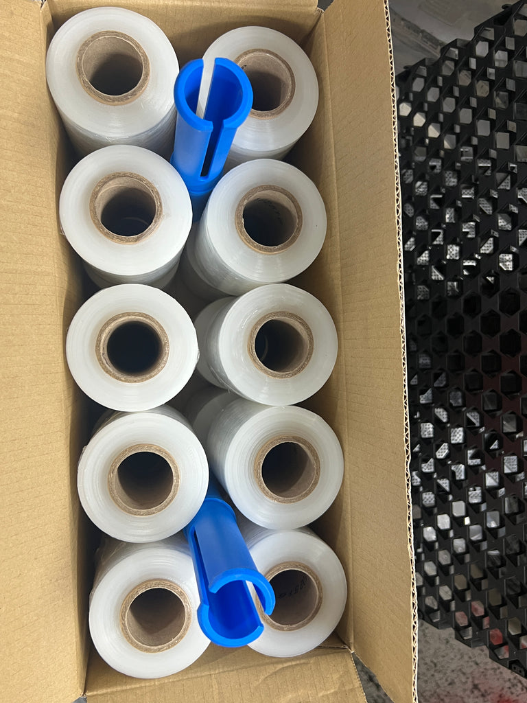 Clear Bundling Film - 20 ROLLS - (100mm x 250m) - 20um | 2 FREE dispensers - L&N GROUP