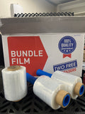 Clear Bundling Film - 20 ROLLS - (100mm x 250m) - 20um | 2 FREE dispensers