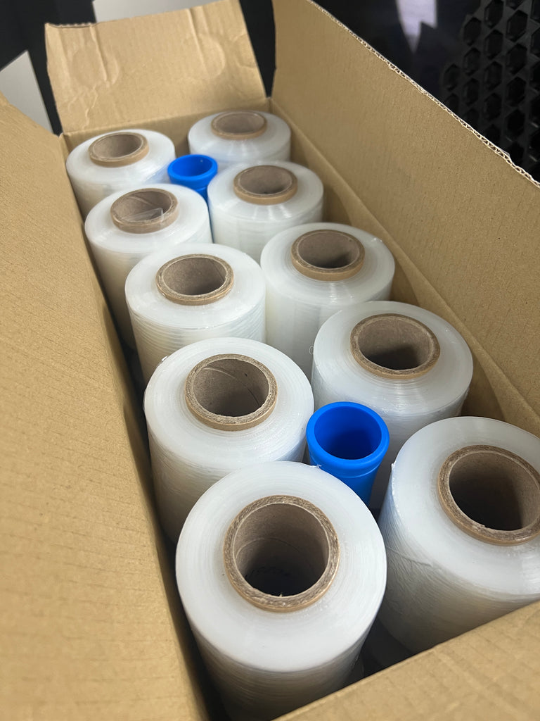 Clear Bundling Film - 20 ROLLS - (100mm x 250m) - 20um | 2 FREE dispensers - L&N GROUP