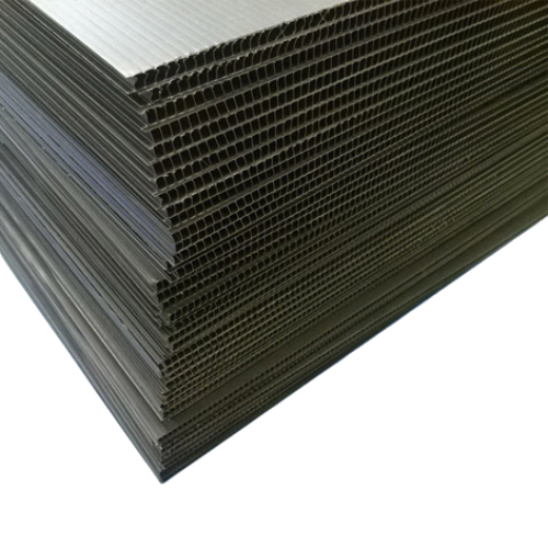 3mm Black/White Corflute Sheets - 20 per Pack - L&N GROUP