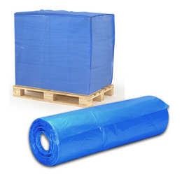 Blue LDPE Pallet Bag 1220mm x 1220mm x 1000mm (70um) - 50 bags per ROLL - L&N GROUP