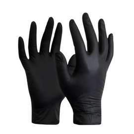 Black Heavy Duty Nitrile Gloves - 100pcs - L&N GROUP