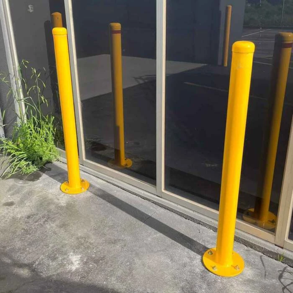 Yellow Bollard - 90mm x 900mm
